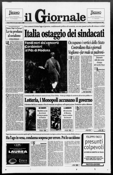 Il giornale : quotidiano del mattino